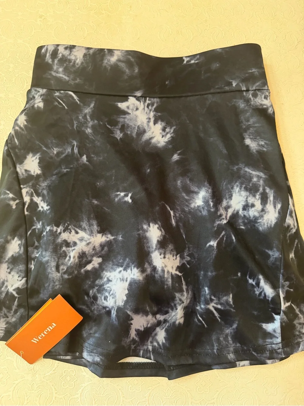 Black & White Tie-Dye Circle Skirt